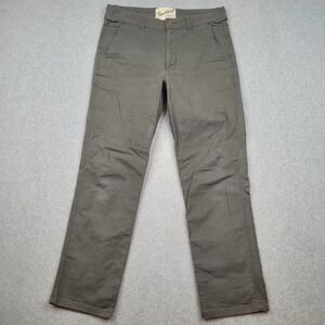 Duck Camp Drifter Pants Mens 32 Regular Gunmetal Gray Stretch Canvas Outdoor